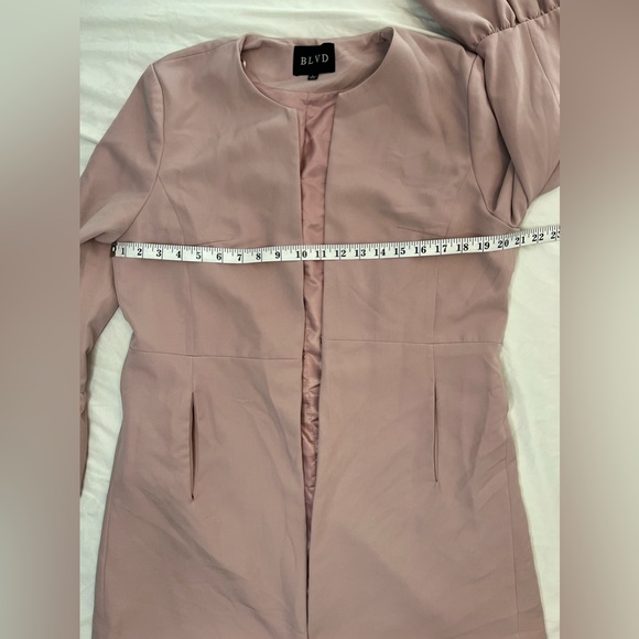 BLVD Pink Dress Jacket with Bell Sleeves - Picture 2 of 5